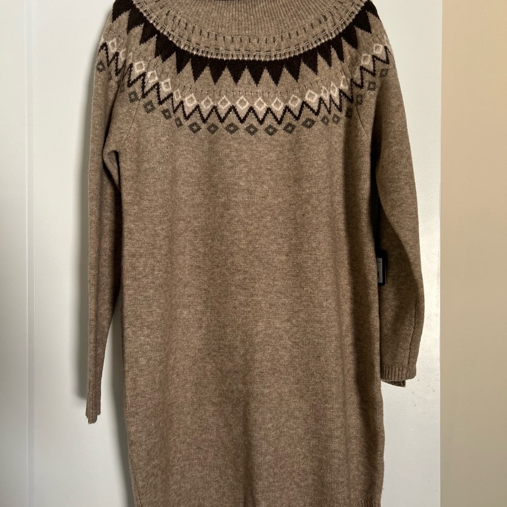 The Normal Brand Tan and Brown Women's Turtleneck Sweater